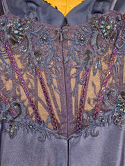 ROYAL BLUE LONG EVENING GOWN