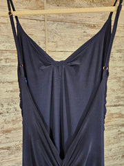 NAVY LONG EVENING GOWN