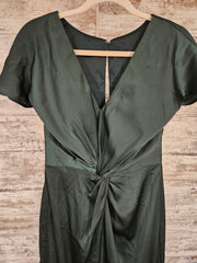 GREEN LONG EVENING GOWN