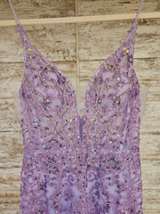 LAVENDER SPARKLY LONG DRESS