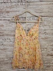 YELLOW/FLORAL DRESS (NEW) $289