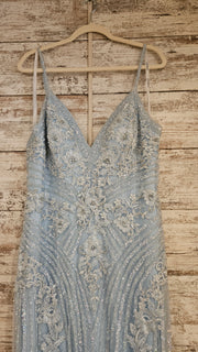 BLUE SPARKLY LONG DRESS (NEW)