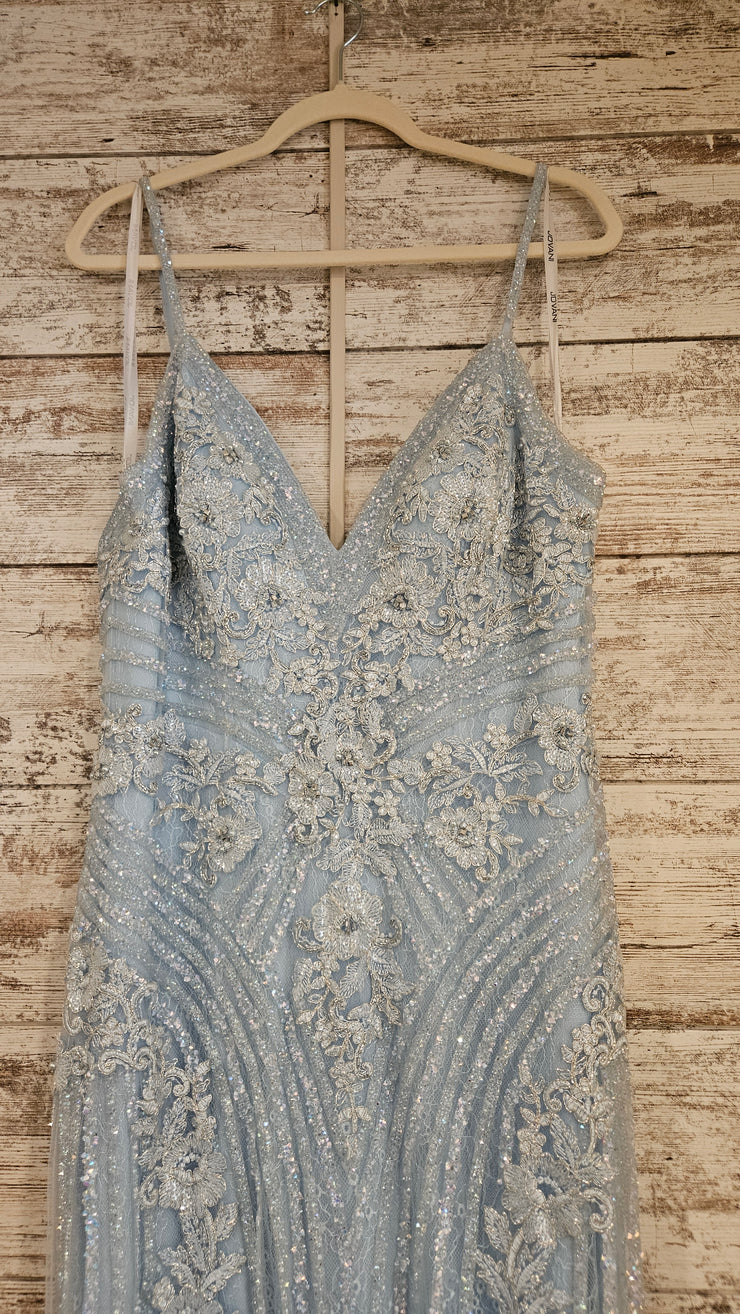 BLUE SPARKLY LONG DRESS (NEW)