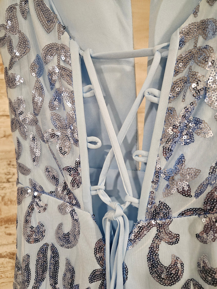 BLUE SPARKLY LONG DRESS (NEW)