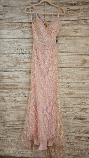 PINK SPARKLY LONG DRESS (NEW)