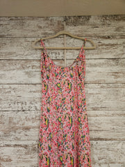 PINK/FLORAL LONG DRESS (NEW)