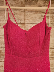 PINK SPARKLY LONG EVENING GOWN