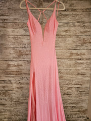 PINK SPARKLY LONG DRESS