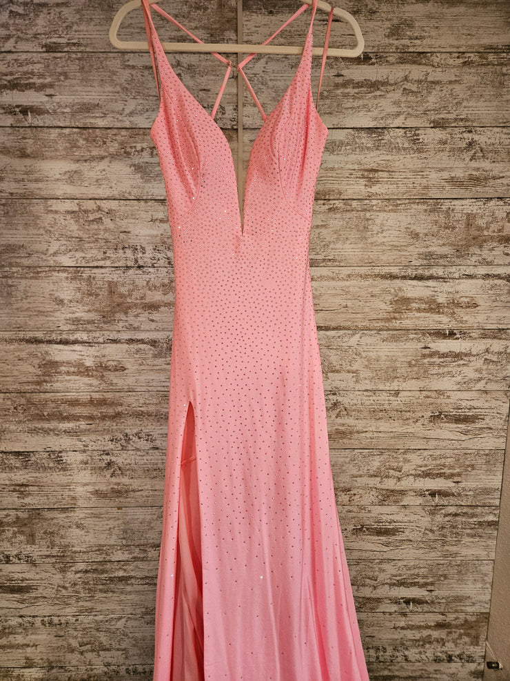 PINK SPARKLY LONG DRESS