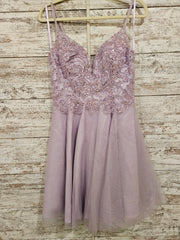 LAVENDER SPARKLY SHORT DRE-NEW
