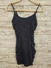 NAVY/SILVER SPARKLY SHORT DRES