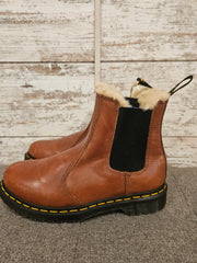 BROWN FAUX FUR BOOTS-NEW $180