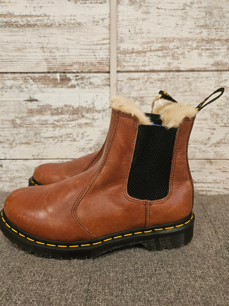BROWN FAUX FUR BOOTS-NEW $180