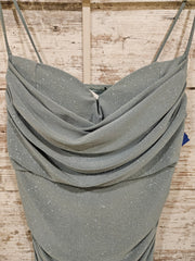 GREEN SPARKLY SHORT DRESS