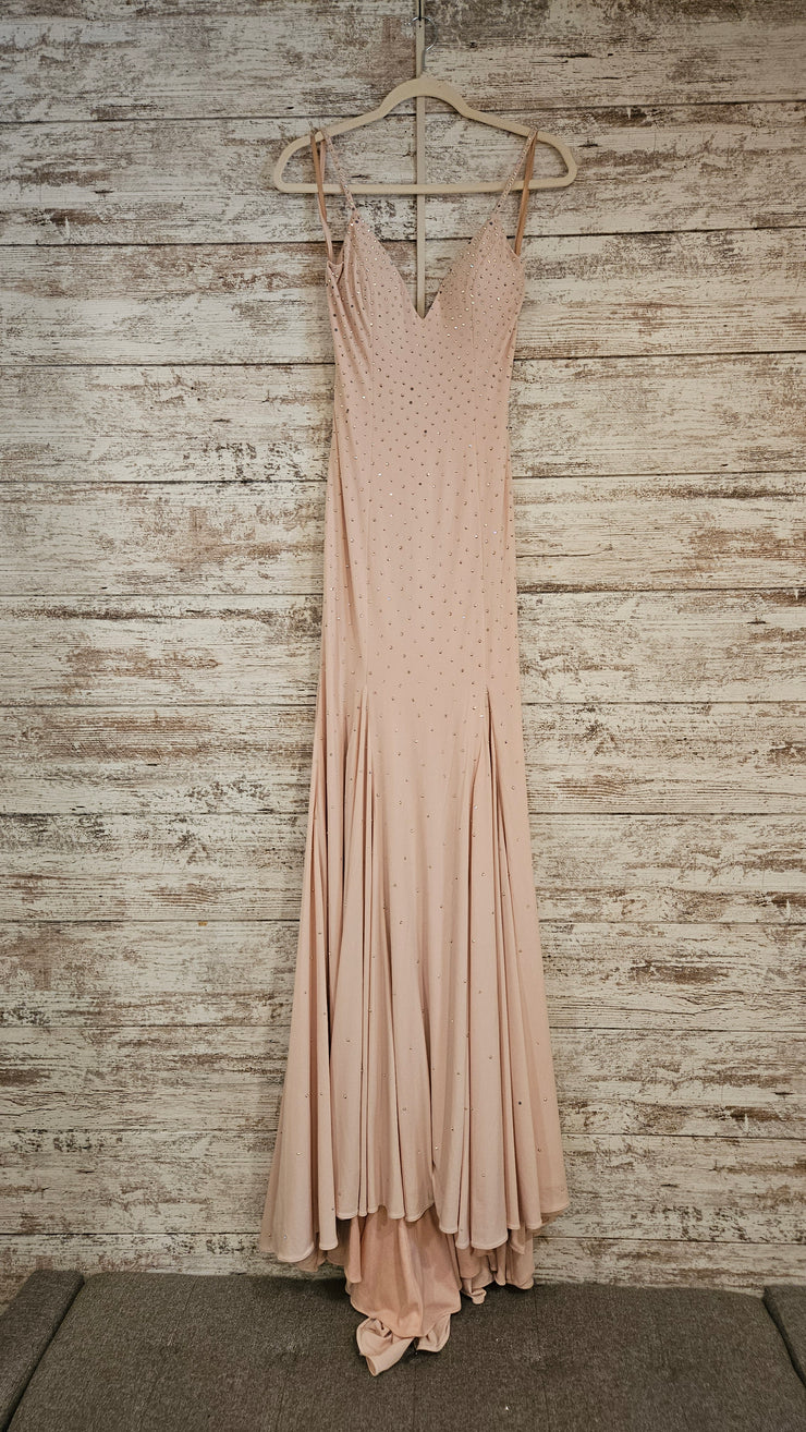 PINK SPARKLY LONG DRESS (NEW)