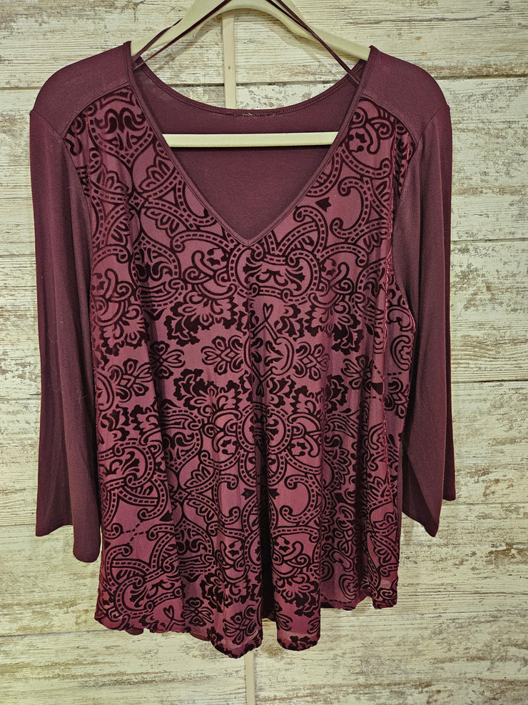 PURPLE LONG SLEEVE TOP