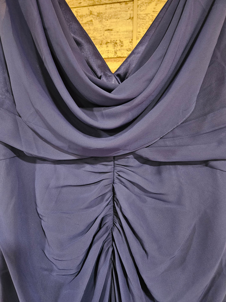 ROYAL BLUE LONG EVENING GOWN