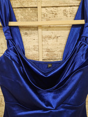 ROYAL BLUE SHORT DRESS (NEW)