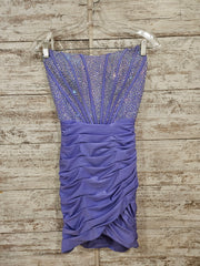 LAVENDER SPARKLY SHORT DRESS