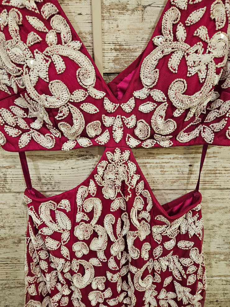 PINK/WHITE SHORT DRESS