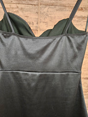 GREEN LONG EVENING GOWN