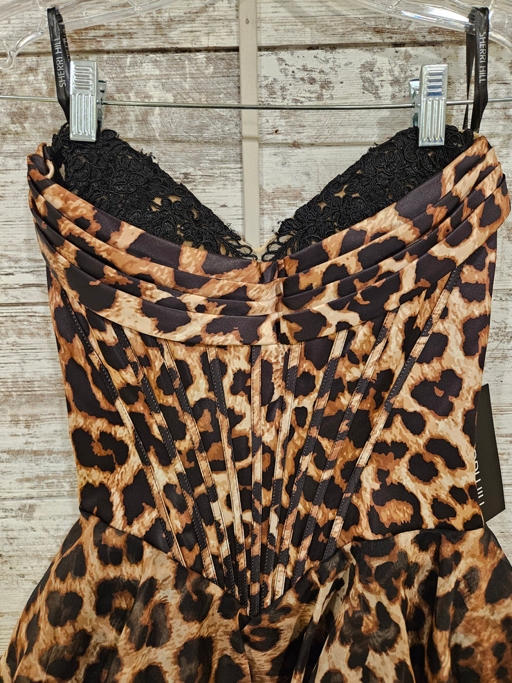 ANIMAL PRINT SHORT DRESS-NEW$590