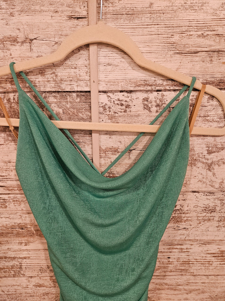 GREEN SHORT DRESS