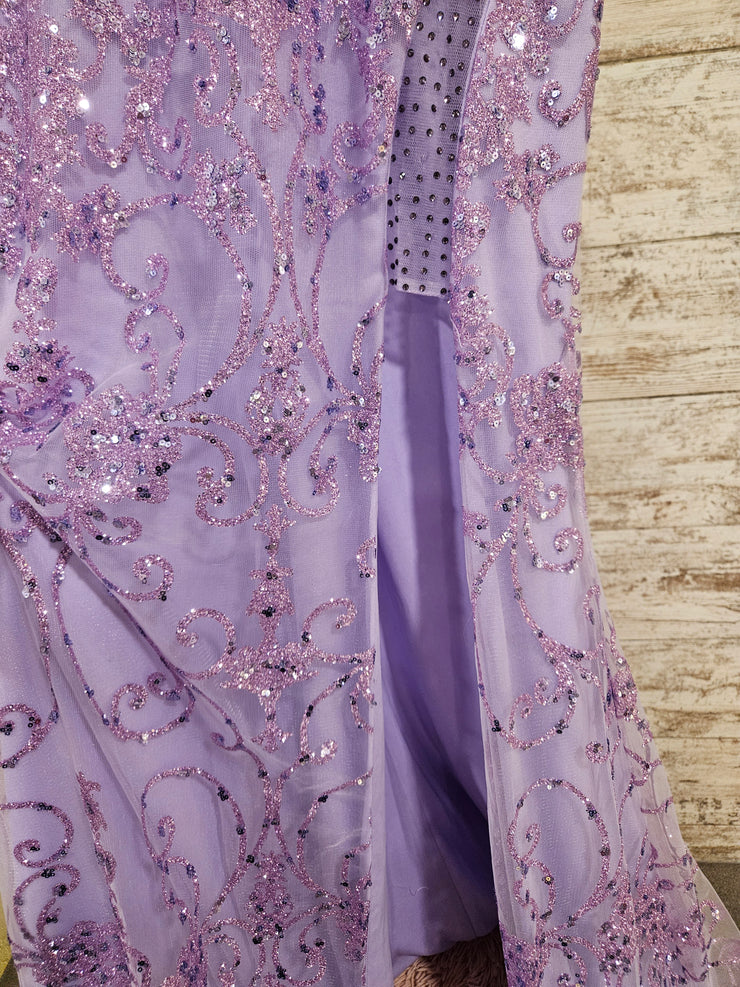 LAVENDER SPARKLY LONG DRESS