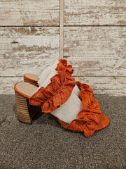ORANGE HEELS (NEW) $89