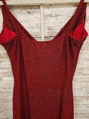 RED SPARKLY SHORT DRESS