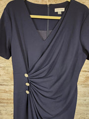 NAVY LONG EVENING GOWN