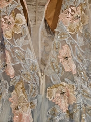 BLUE/PINK FLORAL A LINE $850