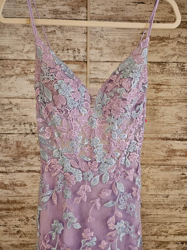 LAVENDER/BLUE FLORAL MERMAID