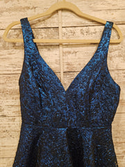 ROYAL BLUE SPARKLY SHORT DRESS