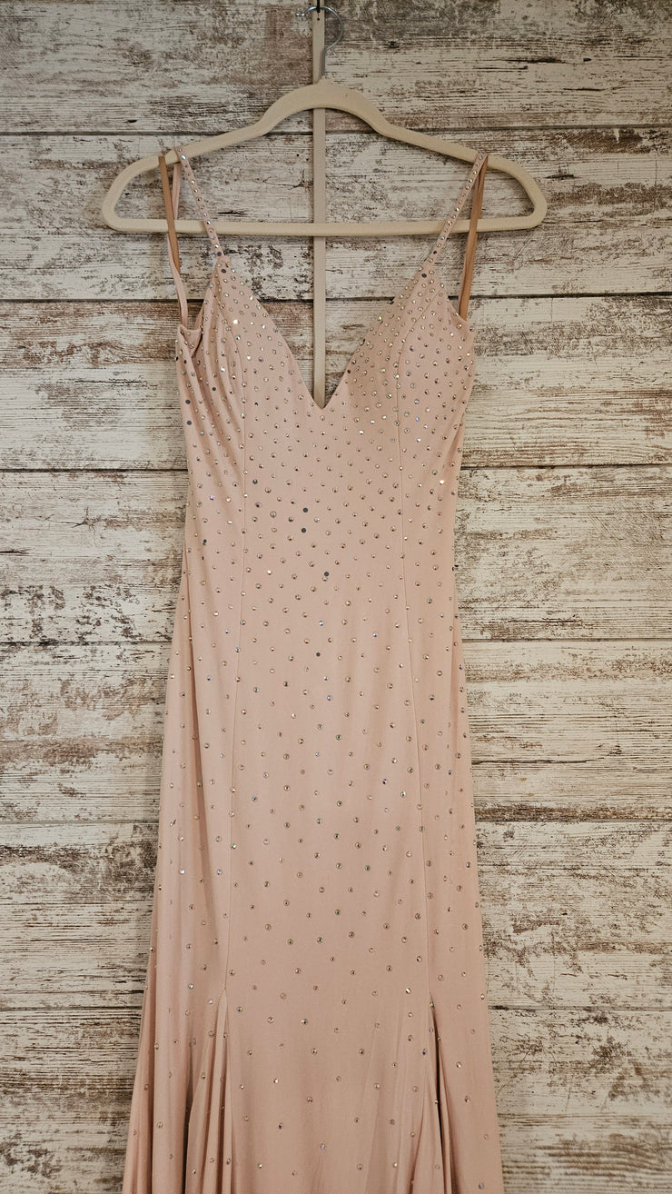 PINK SPARKLY LONG DRESS (NEW)