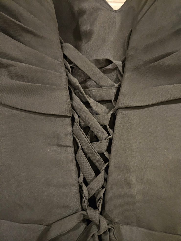 BLACK LONG EVENING GOWN (NEW)