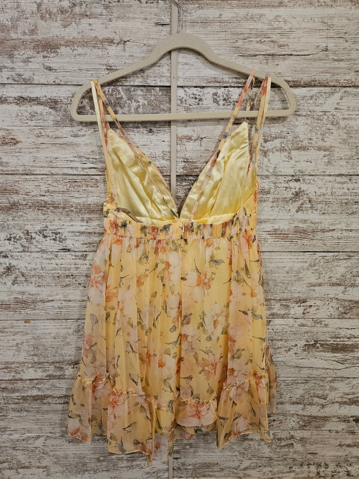 YELLOW/FLORAL DRESS (NEW) $289
