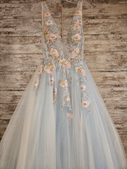 BLUE/PINK FLORAL A LINE $850