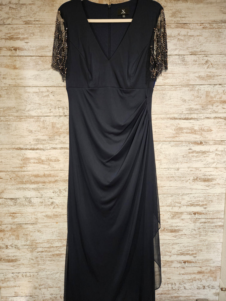 NAVY LONG EVENING GOWN