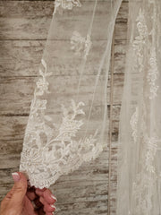 WHITE BEADED WEDDING COVER UP