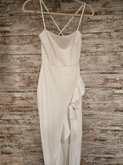 WHITE LONG EVENING GOWN