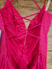 PINK SPARKLY MERMAID GOWN