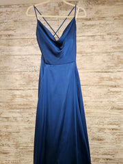 ROYAL BLUE A LINE GOWN (NEW)
