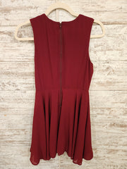 BURGUNDY SHORT DRESS