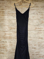 NAVY LONG EVENING GOWN