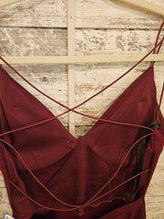 BURGUNDY SHORT DRESS