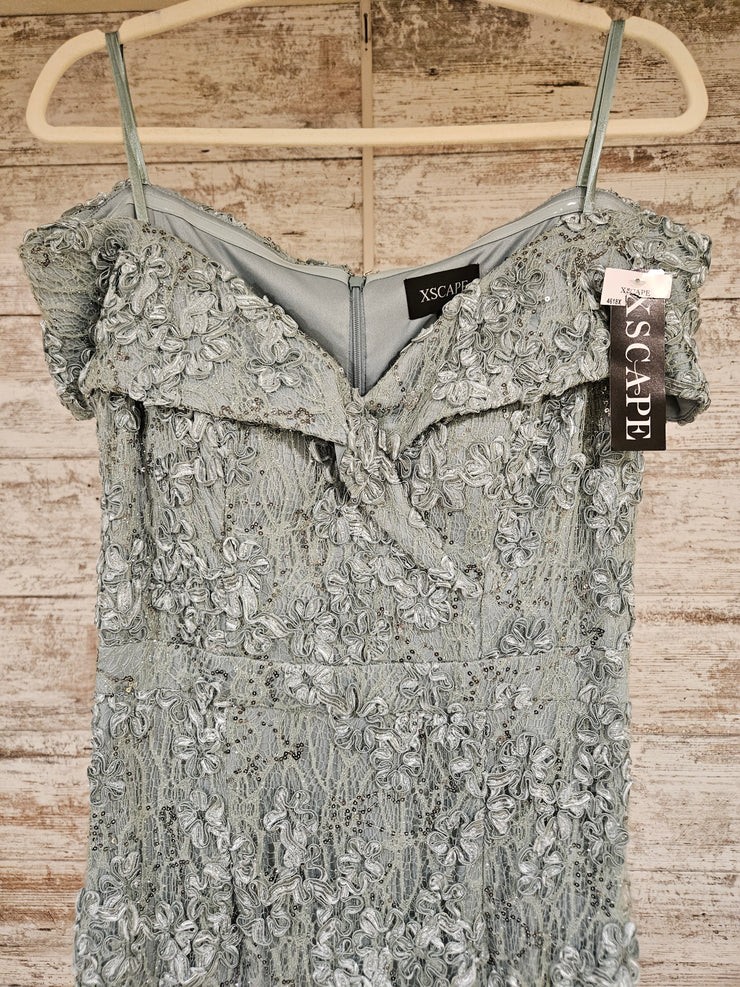 GREEN FLORAL LONG DRESS (NEW)