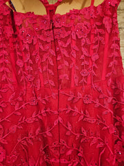 PINK/FLORAL MERMAID GOWN