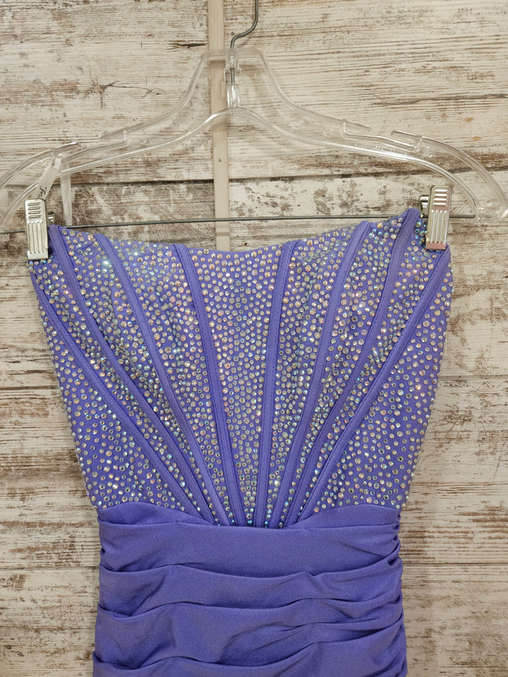 LAVENDER SPARKLY SHORT DRESS
