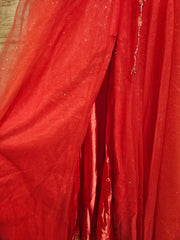 RED SPARKLY A LINE GOWN (NEW)
